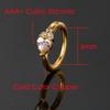 1PC Stainless Steel Women Tragus Cartilage Helix Hoop Earrings Zircon Heart Conch Rook Daith Lobe Piercing Jewelry CC151