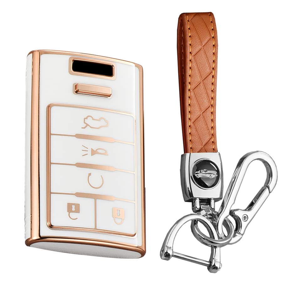[KUNIO] Cadillac exclusive key case key chain remote control key белый
