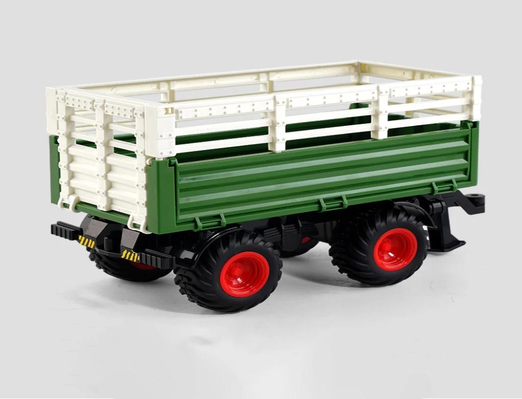 Dálkově ovládaný traktor RC Farmářský náklaďák Auto Přívěs 2.4G Farmářský simulátor Nákladní auto Miniaturní zemědělské vozidlo Hračky Model Děti Chlapec