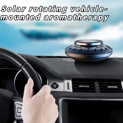 Vůně do auta Solární energie 360° rotující UFO Auto parfém Interiér Kreativní osvěžovač vzduchu Auto čistička vzduchu Dárková krabička Dekor do auta