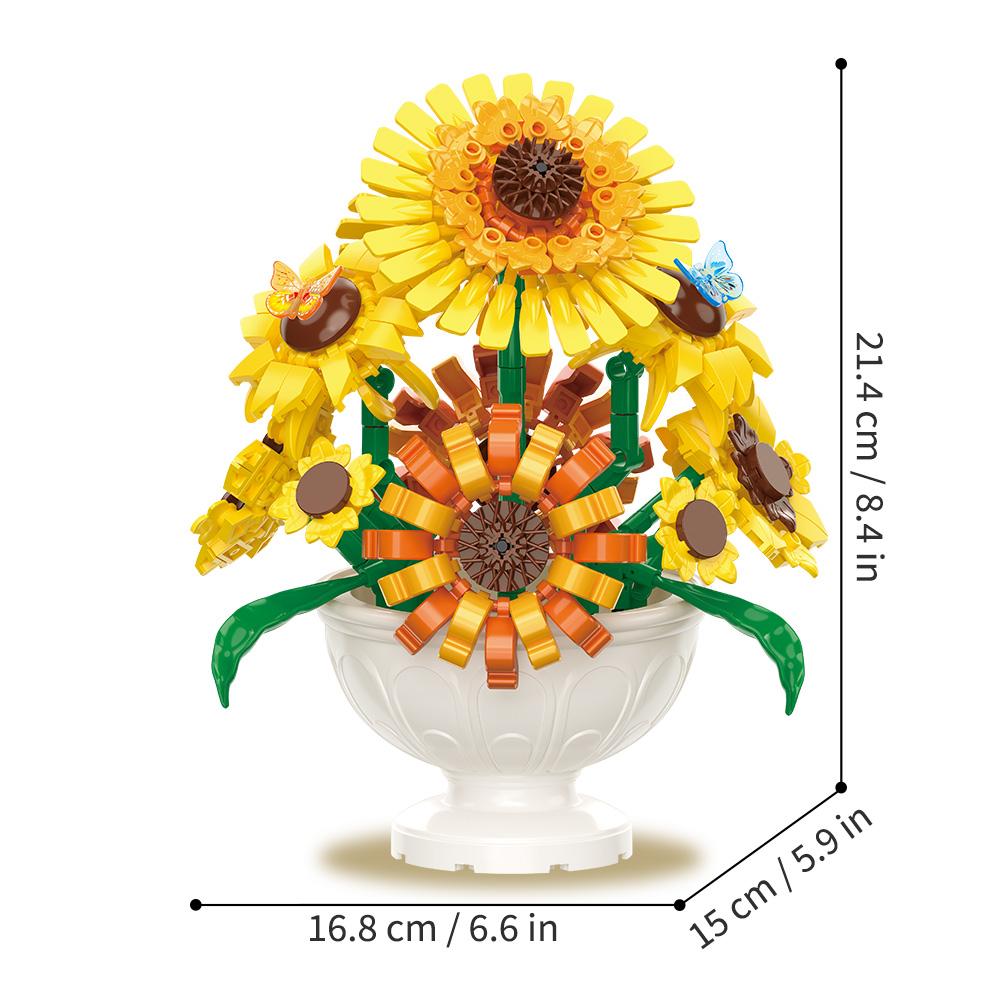 Non-Toxic Botanicals Flower Arrangement Diy Building Set Floral Home Dcor Kit Unique Centerpiece Idea Decorations For Cubicle 10345