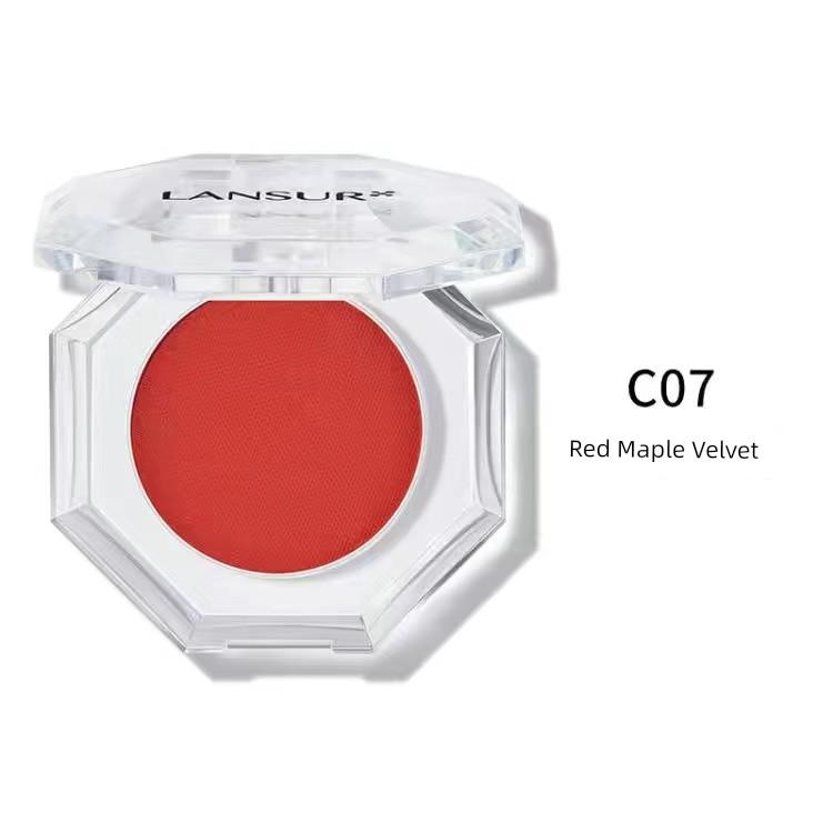 LANSUR Eye Shadow LANSUR Ryujing Gorgeous Eye Shadow Shimmering Powder Shimmer Earth Orange Convenient and Small Student Eye Shadow Plate