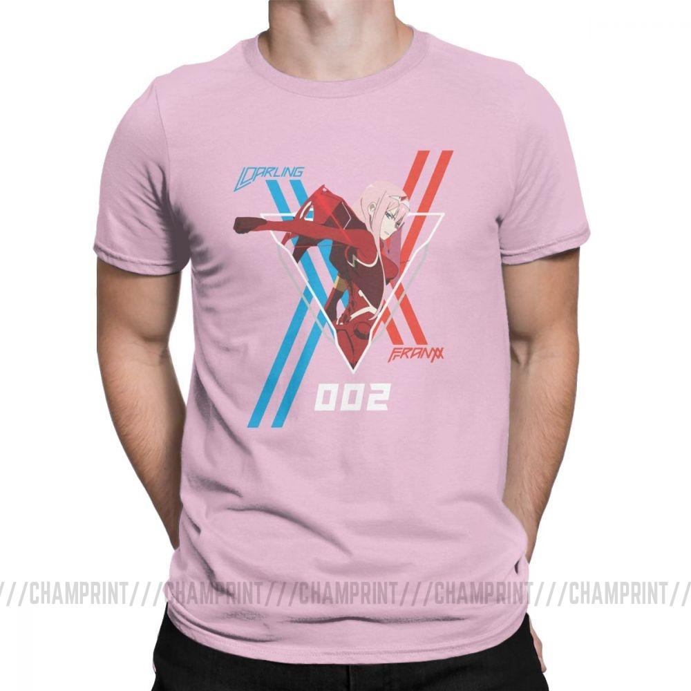Darling 002 Darling In The Franxx Zero Two T Shirt For Man Short Sleeved Tee Cotton
