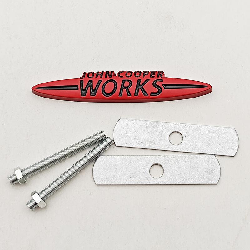 Adesivi Metallici 3D per Auto Emblema Griglia Logo Emblema Works Decalcomania per MINI Cooper JCW S F54 F56 F60 R50 R53 R55 R56 R57 R60 Accessori
