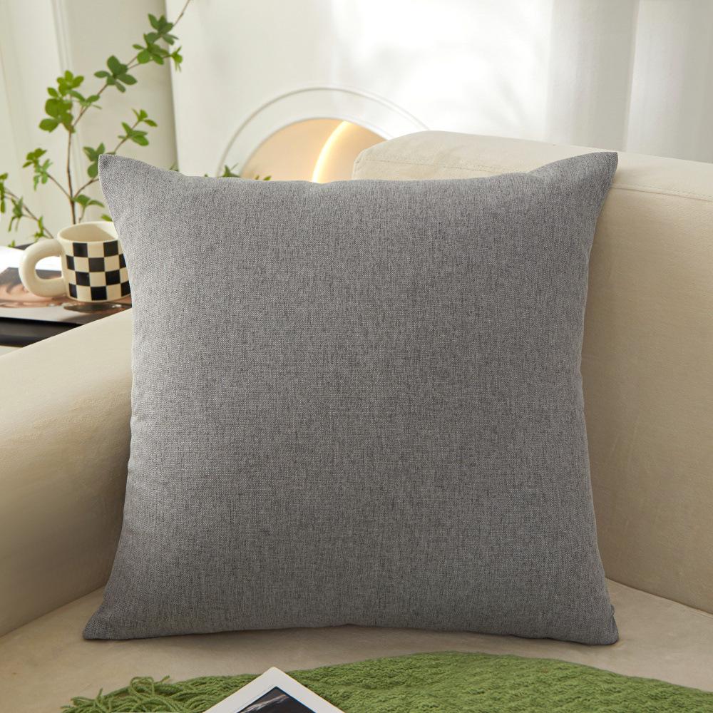 Polyester Disposable Waterproof Cloth Sofa Back Large Cushion Square Solid Color Pillow Case