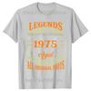 Novelty Born In 1975 Vintage T Shirts Graphic Cotton Streetwear Short Sleeve Birthday Gifts 50 Years Old Tshirt Mens Clothing
