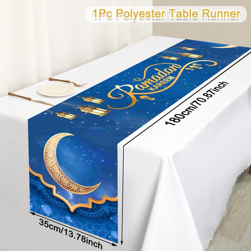 Ramadan Decor Tablecloth EID Mubarak Decor For Home 2025 Ramadan Kareem Islamic Muslim Party Eid Al Adha Gifts Happy Eid Al Fitr