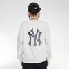 New MLB New York Yankees Sweatshirts Unisex Ecru 3AMTM0234-50CRD