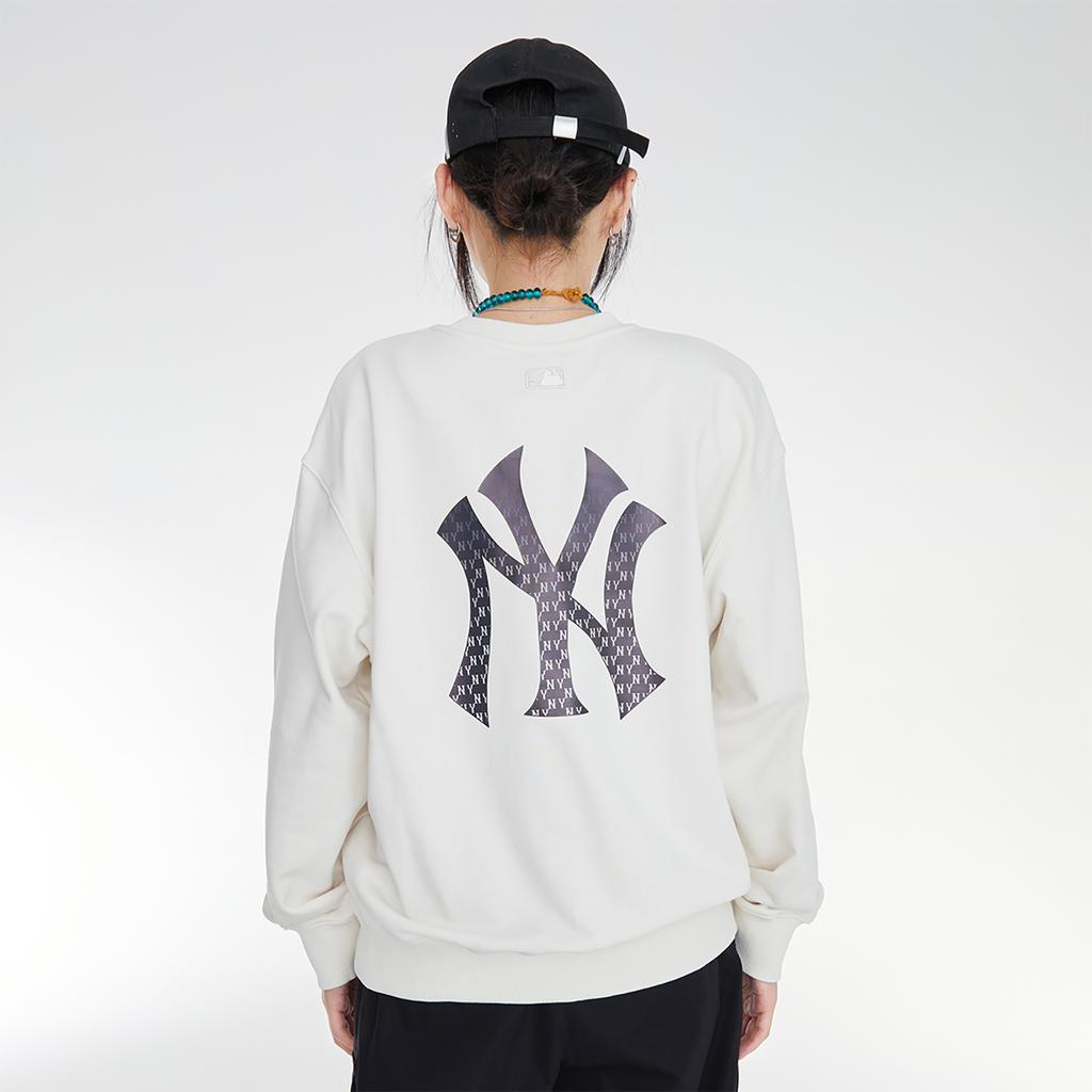 New MLB New York Yankees Sweatshirts Unisex Ecru 3AMTM0234-50CRD