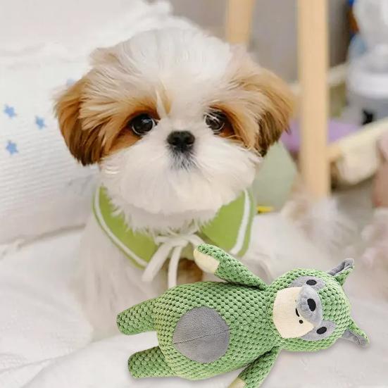 

Duck Squeaky Dog Toy Animal Shape Plush Puppy Teeth Grinding Toy Emotional Comfort Soft Dental Cleaning Toy жовтий