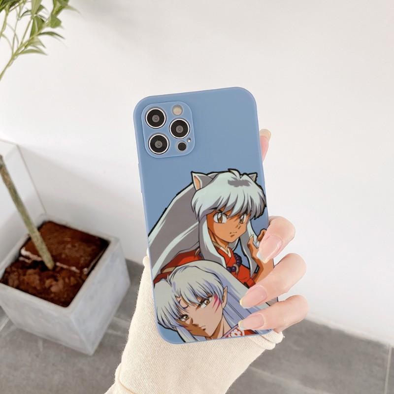 Inuyasha Sesshomaru Phone Case For IPhone 14 11 12 13 Pro Max X XR XSMax 6 6S 7 8 Plus SE 2022 Soft Square Color Phone Cover