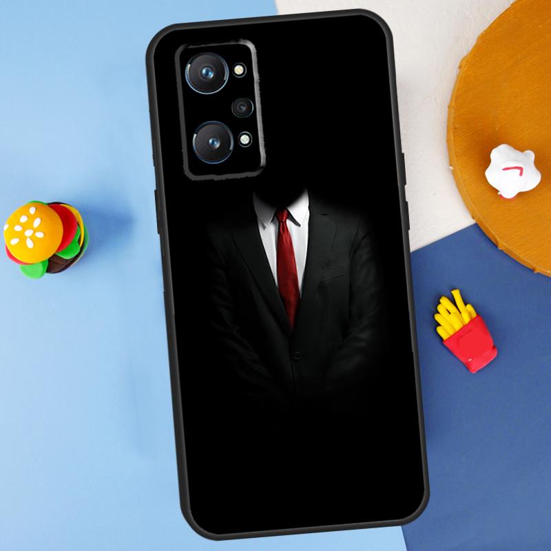 Man Suit Shirt Tie For Realme GT7 Pro GT 6T 6 5 C67 C61 C55 C53 C51 C21Y C25S C75 10 11 12 13 14 Pro Plus Case