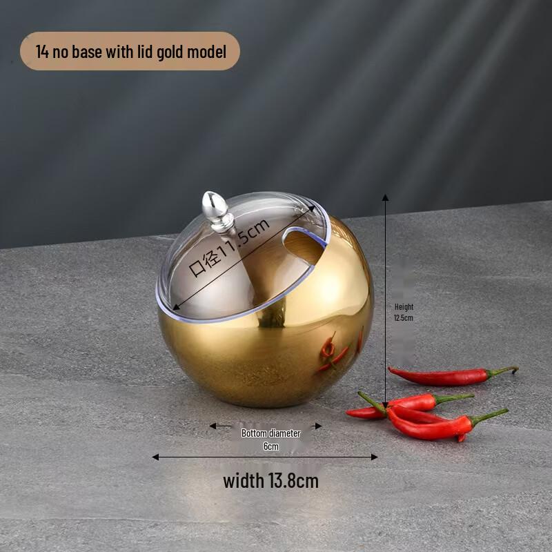 Stainless Steel Slanted Dipping Bowl with Lid