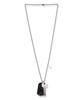 Whole Paper Dog Tag Key Necklace (Black)