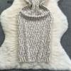 Summer Women Brand Designer Sexy Club Party Halter Print Letter Knitted Sweater Slim Bodycon Mini Short Sheath Dresses