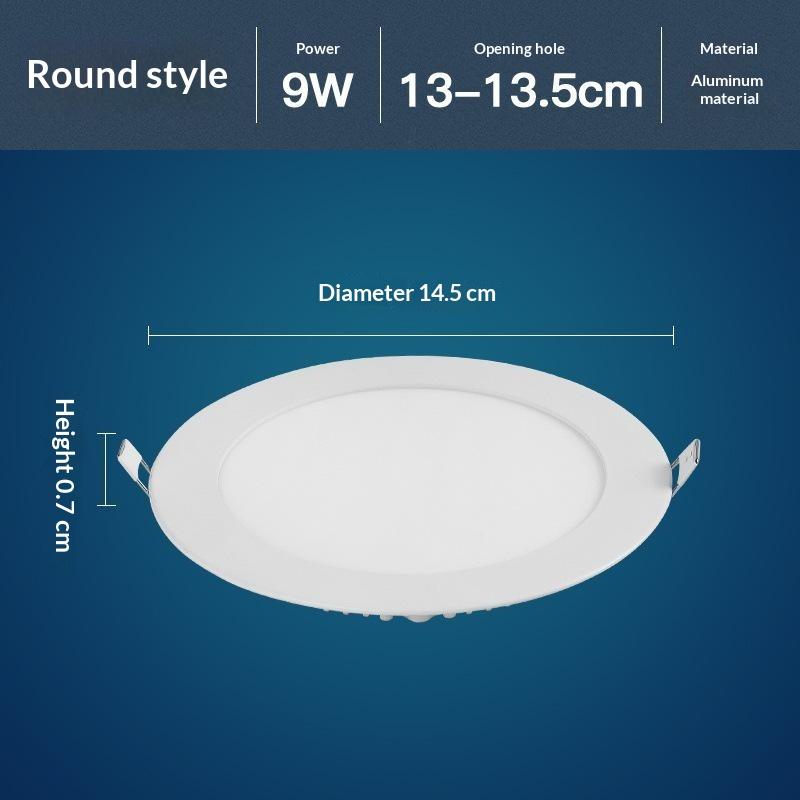 LED-Downlight Dimmbar 3W 6W 9W 12W Quadratisch Rund LED-Spotlicht AC110V/220V Deckenlicht Innen Einbau-Downlight