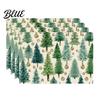 Durable Table Mats 4Pcs Christmas Linen Placemat Set, Cartoon Snowman Gingerbread Gnome Placemats Mat, Heat Resistant Place Mat for Holiday