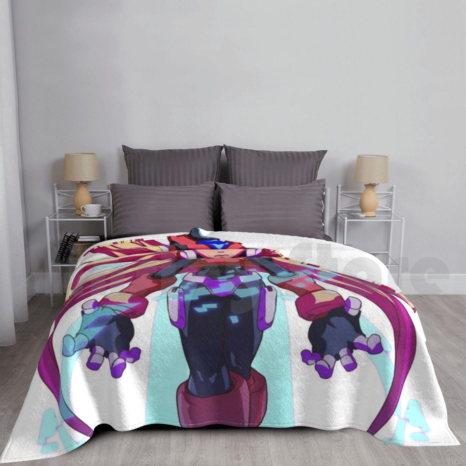 Megaman Zero Blanket Super Soft Warm Light Thin Megaman Zero Zero Megaman Mega Man Megamanx Mega Man X Megaman X Mega Size: 75*100cm, Weight: 230 GSM