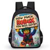 2026 new Roblox comfortable backpack with high-definition printed casual lightweight backpack