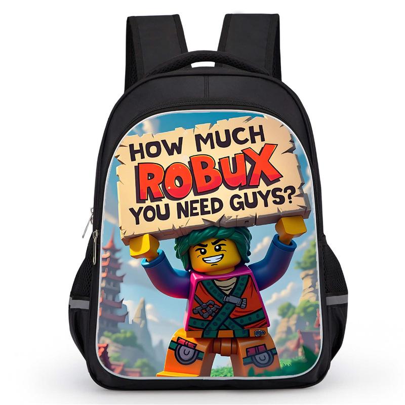 2026 new Roblox comfortable backpack with high-definition printed casual lightweight backpack