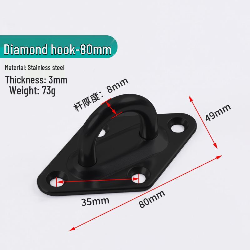 Jinrongda Heavy-Duty Stainless Steel Ceiling Hook for Fans