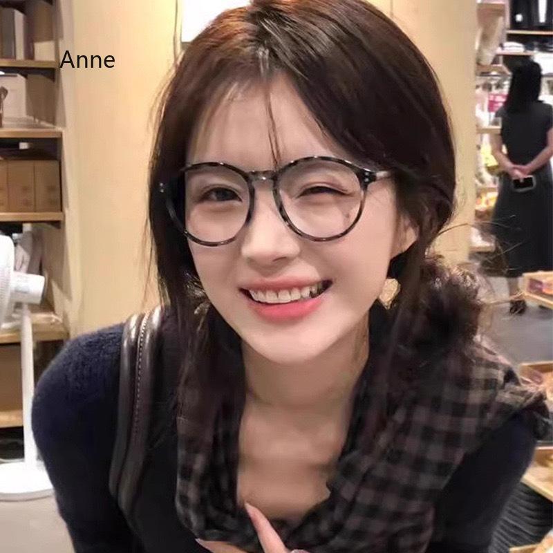 Women Myopia Glasses Men Fashion Anti Blue Light Computer Glasses Vintage Round Full Frame Eyeglasses -1.0 -1.5 -2.0 -2.5 ~ -4.0