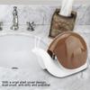 Snail Shape Press Style Soap Liquid Bottle Hand Lotion Dispenser Bathroom Accessories (Brown)