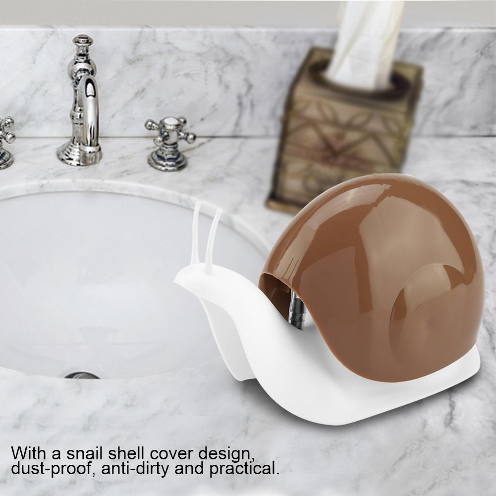 Snail Shape Press Style Soap Liquid Bottle Hand Lotion Dispenser Bathroom Accessories (Brown)
