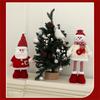 Telescopic Doll Christmas Doll Ornaments Cartoon Knitted Style Old Man Snowman Elk Decorative Ornaments