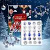 2025 Christmas Advent Calendar Xmas Creative Diy Beaded Alloy Jewelry Santa Claus Blind Box Children'S Festival Gift Bracelet