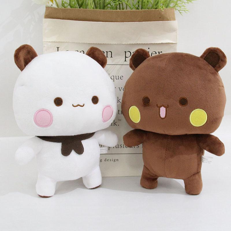 Yier Orsetti Bubu e Dudu Carini Panda Peluche con Zaino Bambola Animale di Peluche Cartone Animato Peluche Rassicurante Giocattolo di Peluche Regali di Compleanno