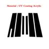 Car Window Cover Pillar Posts Column Door Stickers Glossy Black Accessories for Ford Taurus Keyless 2010-2019 Auto Styling