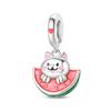 Authentic Original Copper Metal Apple Avocado Ice Cream Cake Bead Component Pendant Bead Component Compatible With Do It Yourself Women Necklaces