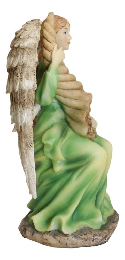 Ebros Colorful Sitting Roman Angel Abundance Prosperity Positive Energy Statue 7 Inch Tall Abundian Angel De La Abundance Prosperidad Collection