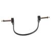 6 Pack 15cm Ribbon Guitar Patches Cable Low Capacitance Metal Conductors for Pure Tone and Low Noise Signal Transmission