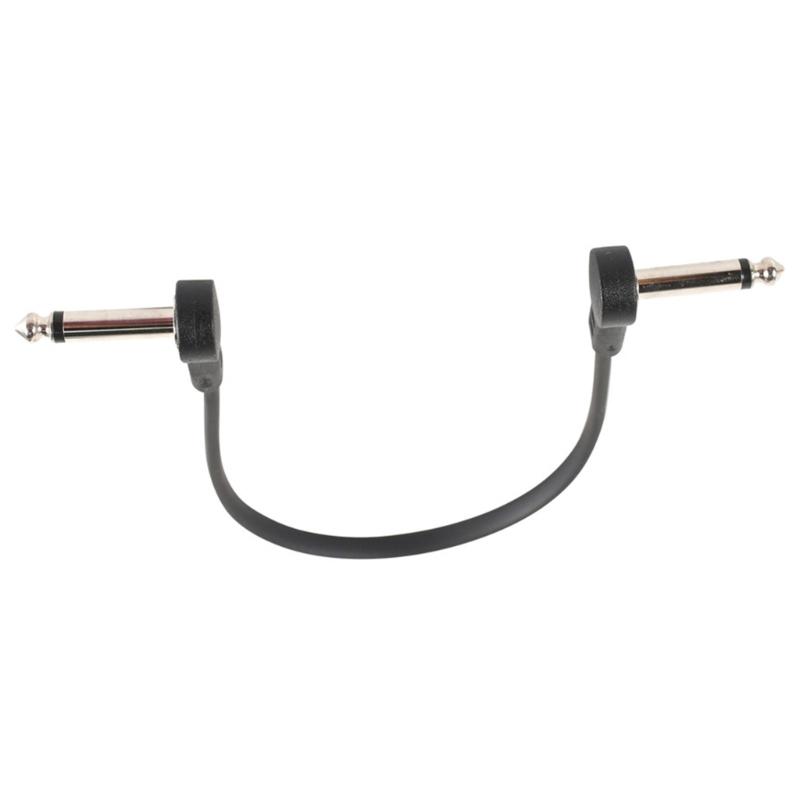 6 Pack 15cm Ribbon Guitar Patches Cable Low Capacitance Metal Conductors for Pure Tone and Low Noise Signal Transmission