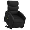 Vidaxl Reclining Lift Chair with Massage, Electric, Black