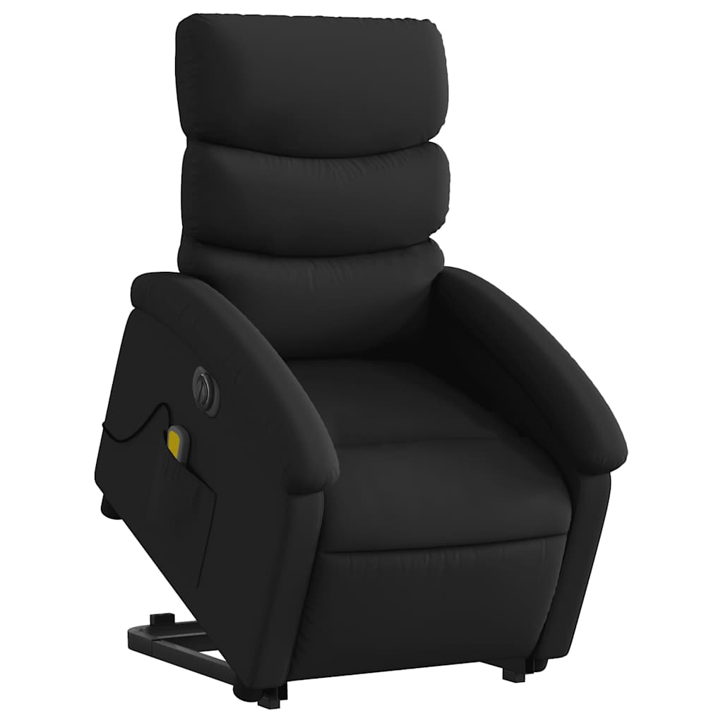 Vidaxl Reclining Lift Chair with Massage, Electric, Black