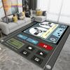 Tapete de área com padrão de tela de música dj, tapete para sala de estar, quarto, sofá, cozinha, banheiro, corredor, tapete antiderrapante