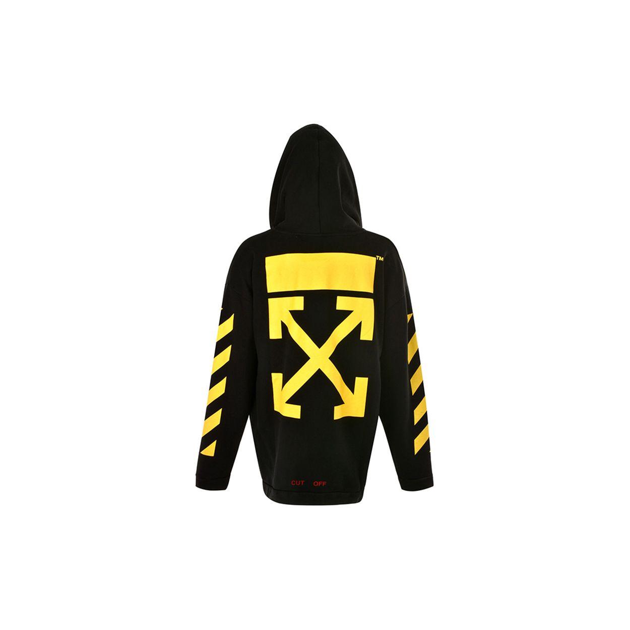 

Off-White Свободная толстовка с капюшоном с принтом стрелок, мужская черная OMBB00930371099 M