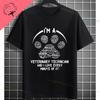 Unisex  Unisex S Funny Vet In Progress Graphic Tshirt 100 Cotton Short Sleeve Casual Humor Style Originality Tshirt Outdoor Wear