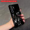2DFlat Samsung Phone Case Black Tiger Roar Phone Case Applicable To Galaxy S23 S24 S25ULTRA S26 A12 A14 A15 A16 A54 A55