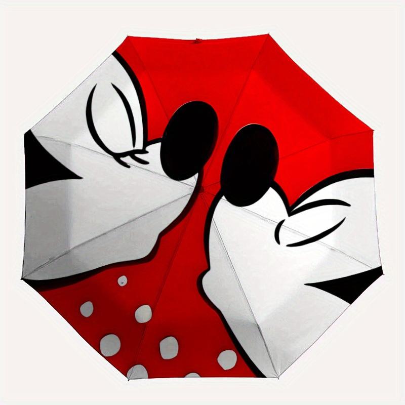 

1pc Mickey, Minnie Automatic Open/close Folding Umbrella, Compact Portable Travel Umbrella, Perfect Gift for FriendsCute Umbrella yy250812003