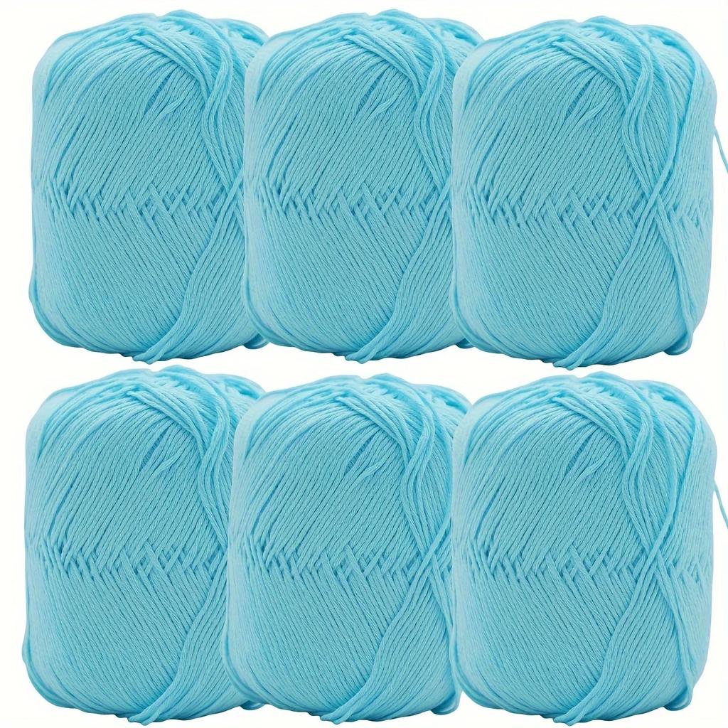 100% Cotton Yarn for Crocheting and Knitting, Medium-Weight DIY Craft Yarn for Sweaters,Scarves,Hats,Gloves - 50g/170m Per Skein