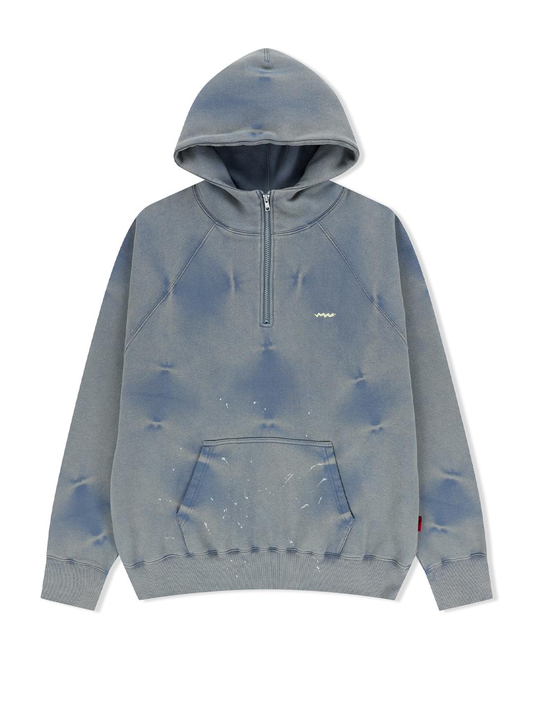 Yes Ic Sn Painted Hoodie Smoky Blue Smoky Blue/S