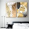 Scandinavian style, plant, gold, canvas, decorative painting, art, abstract printing, painting on the wall