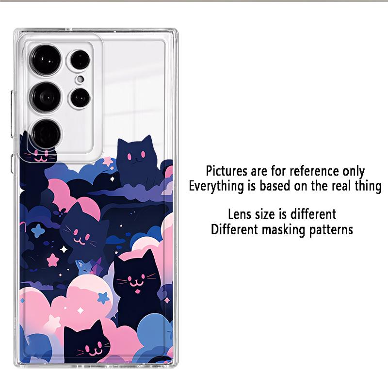 Cartoon Cat Case for Samsung Galaxy S26 S24 S25 Edge S20 Plus Note 20 Ultra 10 S21 S22 FE S23 Ultra Phone Cover