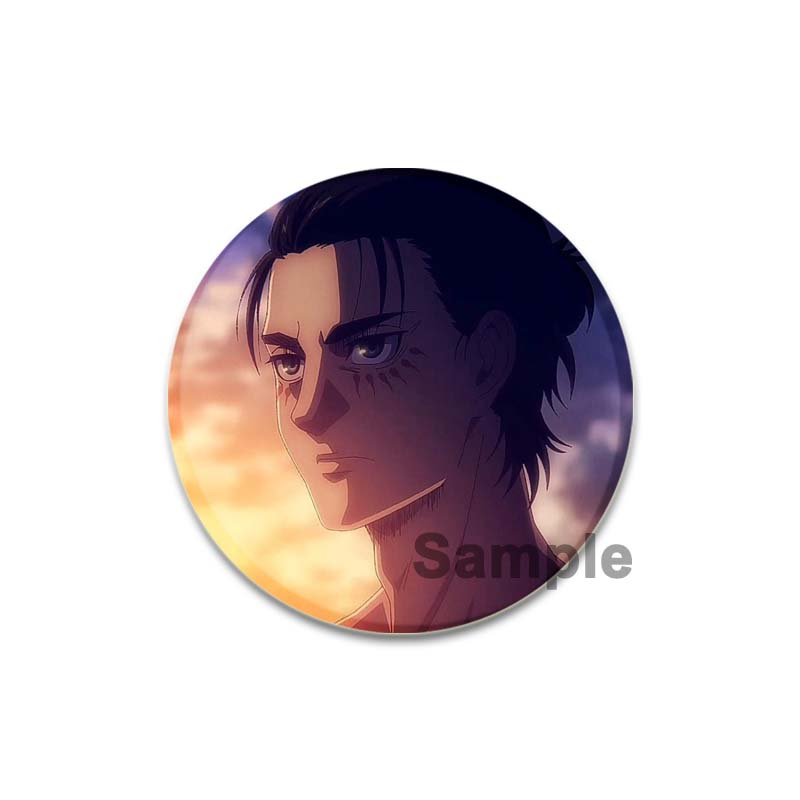 32/44/58mm Eren Yeager Ikony Pin Ručně vyráběná Brož Na Oblečení Kreslený Cosplay Odznak Batoh Dekorace Šperky Dárek