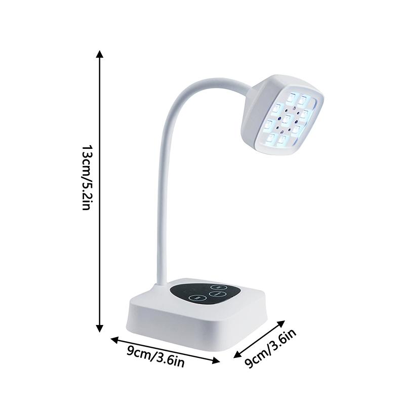 Rechargeable UV LED Nail Dryer Touch Control Auto Sensing 360° Bendable Wireless Nail Lamp
