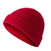 Unisex Solid Color Knitted Beanie Hat Warm Brimless Cuff Skullcap Sailor Cap